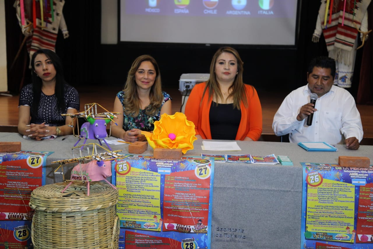 Anuncian “6ta Feria Internacional de la Pirotecnia Indaparapeo 2019”