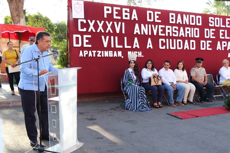En Apatzingán Inician los festejos por el 136 aniversario de la ciudad