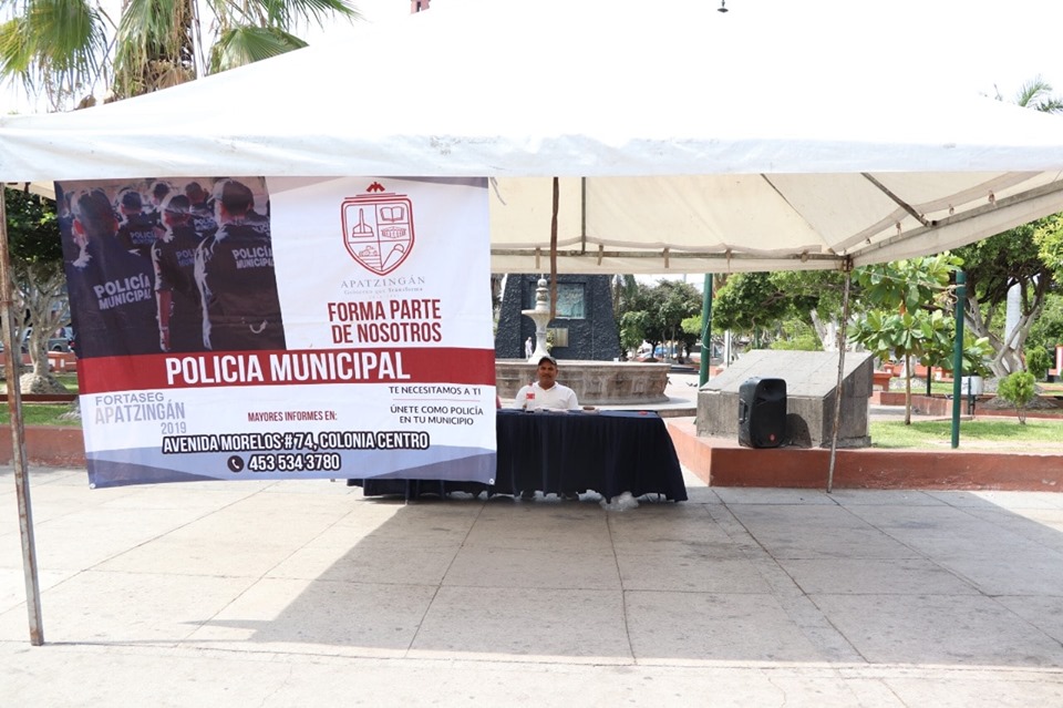 Continúa reclutamiento para la Policía Municipal en Apatzingán