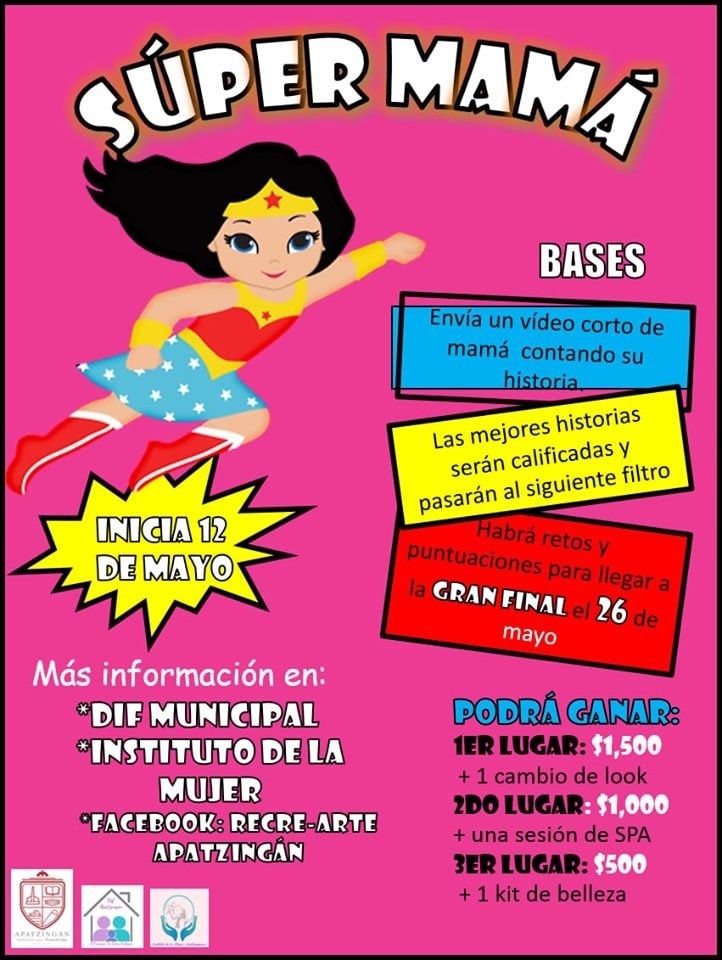En Apatzingán convocan a madres a participar en el concurso “Súper Mamá”