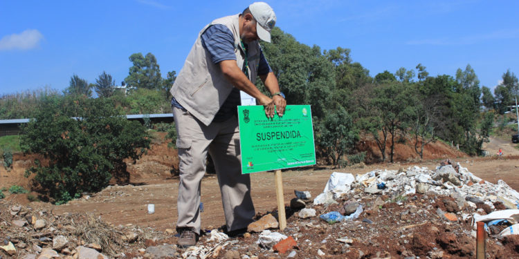 Suspende Proam tiradero de escombro, al sur de morelia