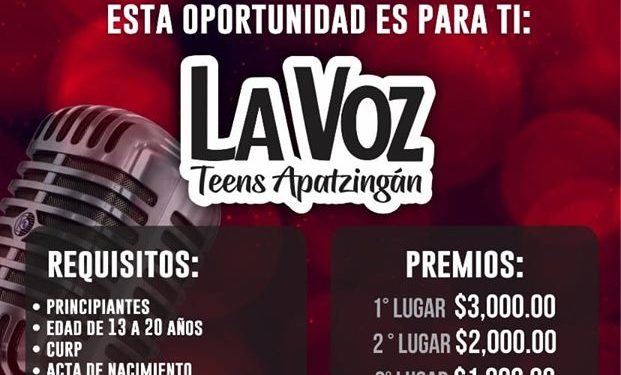Preparan La Voz Teen Apatzingán