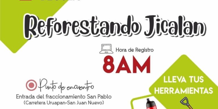 Diputado Francisco Cedillo invita a reforestación del Cerro de Jicalán