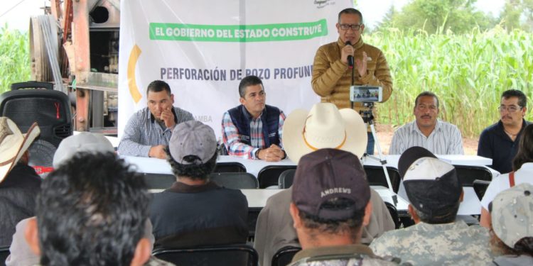 Perforación de pozo en Huiramba, dotará de agua a comunidades