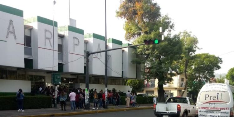 Monitorea SSP manifestación en la Calzada Ventura Puente, en Morelia