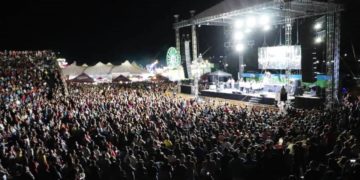 Lleno total con Los Yonic’s  en la Expo Feria de Apatzingán