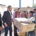 Humberto González, autoridades locales y estatales entregan apoyos al sector educativo en Huaniqueo