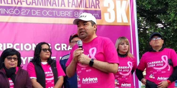Con gran éxito se realiza Carrera-Caminata Rosa en Hidalgo, Tony Martínez agradece participación