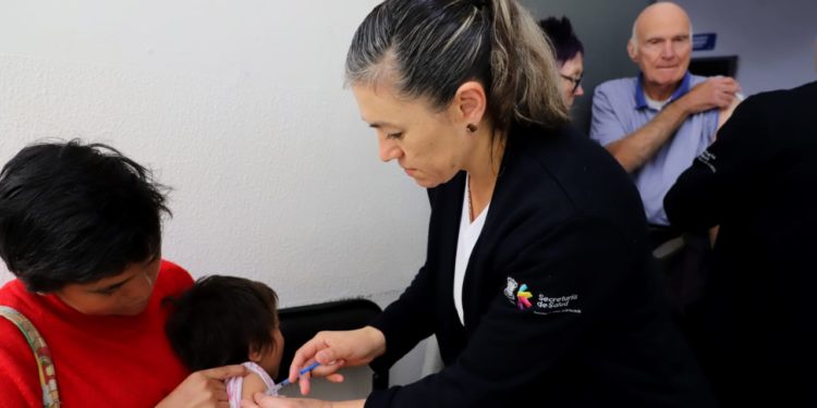 Registra SSM, 80.9 por ciento de avance en vacunación contra influenza