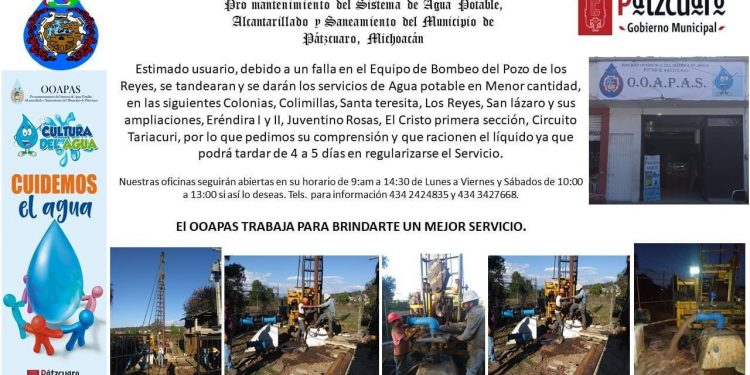 Organismo de Agua Potable de Pátzcuaro busca eficientizar suministro del vital líquido en Colonias