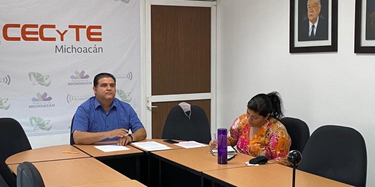 Directivos del CECyTEM trabajan en línea con autoridades educativas estatales