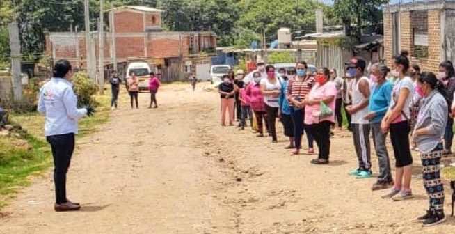 ciudadanía mantiene orientación sobre medidas sanitarias; Jeovana Alcántar Baca