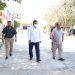 Alcalde de Apatzingán supervisa obras de pavimentación