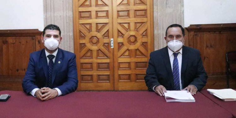 Recibe presidente del Congreso del Estado informe de actividades de la CEDH