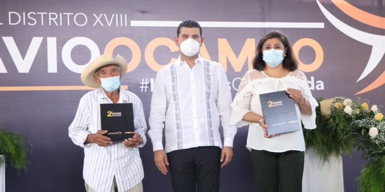 Octavio Ocampo rinde Segundo Informe, se coloca como el diputado más productivo de la LXXIV Legislatura