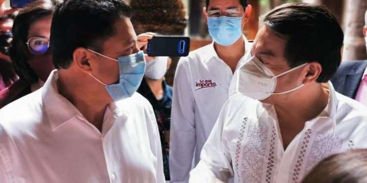 Feliciano Flores brinda su apoyo a Mario Delgado para la presidencia de MORENA.