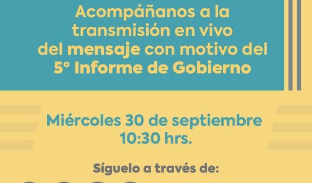 Virtual, Quinto Informe de Gobierno de Silvano Aureoles