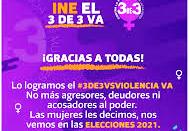 Piden cerrarle las candidaturas a deudores, agresores y acosadores de mujeres