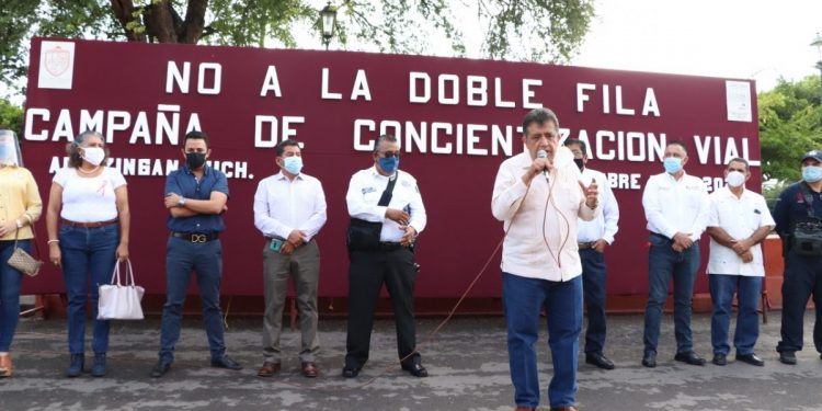 Arranca campaña vial “No a la doble fila”