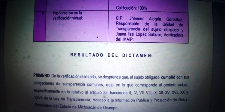 IMAIP reconoce y certifica transparencia del Comité de Agua Potable de Pátzcuaro a cargo de Efraín Pérez Lombera