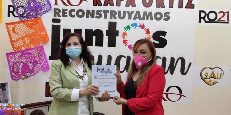 Mujeres, tema prioritario en la agenda de trabajo de Rafa Ortiz, con Reconstruyamos Juntos Uruapan