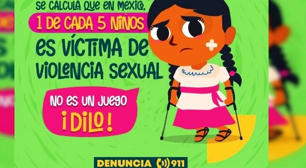 No callar ante la violencia infantil, llamado del Gobierno del Estado