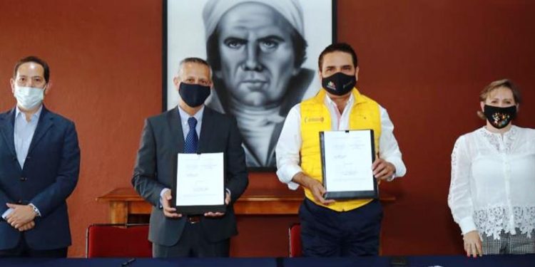 Firman Gobierno de Michoacán y Banco de Alimentos convenio contra carencia alimentaria