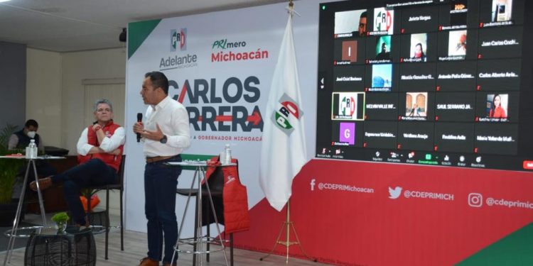 Registra PRI a Carlos Herrera Tello como precandidato a la gubernatura de Michoacán
