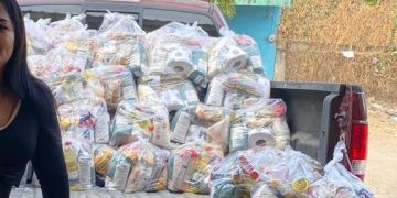 Continúa distribución de despensas de Segalmex en el valle de Apatzingán: Isabel Torres Sánchez