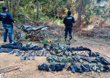 En Operación Conjunta Michoacán, se aseguraron 566 cartuchos, 25 cargadores, equipo táctico y un vehículo