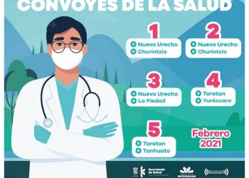 Informa SSM ubicación de convoyes de la salud del 1 al 5 de febrero