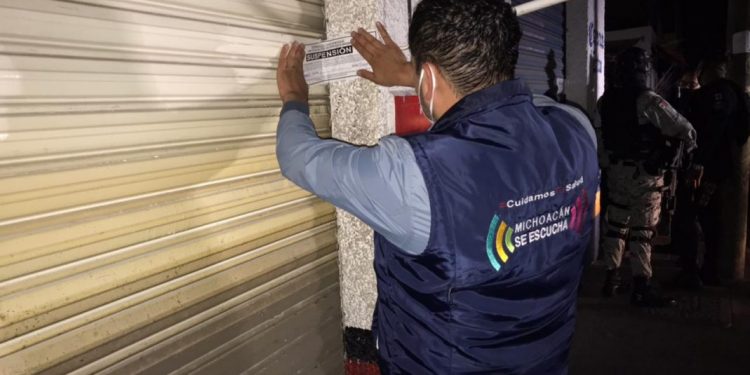 Suspendidos nueve establecimientos por incumplir medidas en Morelia