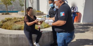 Como acto de solidaridad, entrega SSP  raciones de alimentos a familiares de pacientes COVID-19
