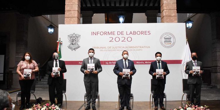 Recibe Congreso del Estado informe de labores 2020 del TJAM.