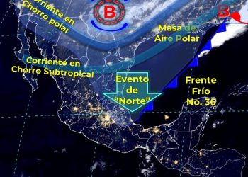 Continúan condiciones del frente frío 36, pide PC tomar previsiones