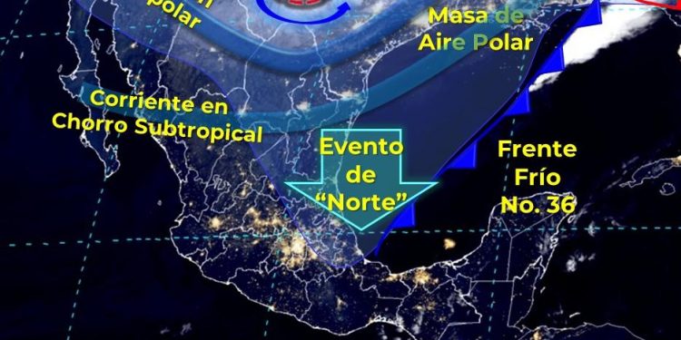 Continúan condiciones del frente frío 36, pide PC tomar previsiones