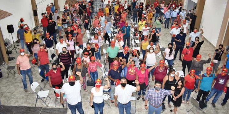 Se unifican 3 fuerzas principales de la 4T y van por el distrito de Apatzingán