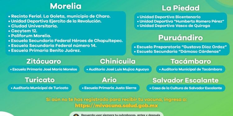 Aplicadas, 205,233 primeras dosis de vacuna contra COVID-19 a adultos mayores en Michoacán
