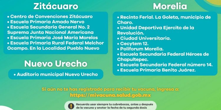 Continúan activos puestos de vacunación anti COVID-19 en 3 municipios