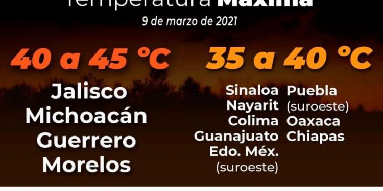 Pide PC estatal tomar previsiones por temperaturas de 30 a 40 grados