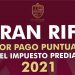 Rifa del Impuesto Predial, el 26 de marzo