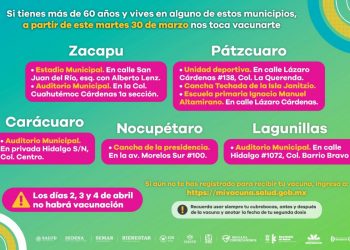 Inicia vacunación contra COVID-19 en 27 municipios este martes