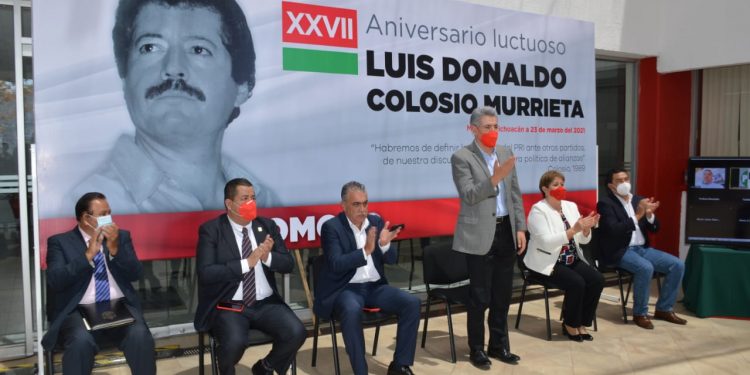 Realiza PRI homenaje luctuoso a Luis Donaldo Colosio