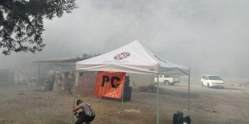 Atiende PC Estatal incendio en basurero municipal de Jiménez