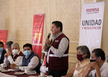 Liderazgos de morena muestran respaldo a Raúl Morón Orozco.  Presidentes municipales, alcaldes, senadores y diputados dan espaldarazo.