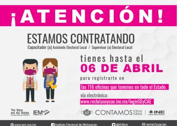 Amplía el IEM plazo para registro para proceso de contratación de CAEL y SEL