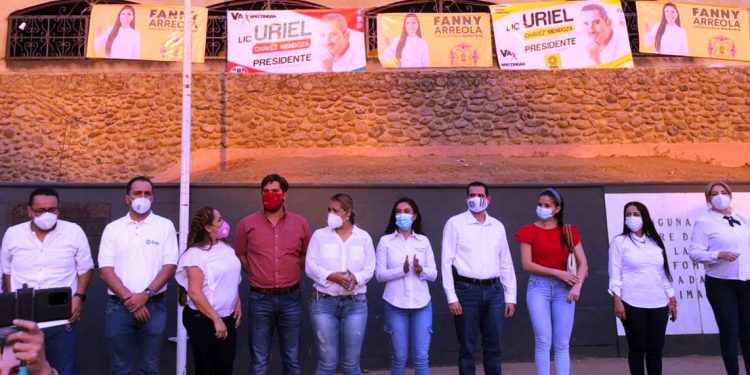 Retomar el desarrollo de Apatzingán a través de obras, el compromiso de Uriel Chávez Mendoza