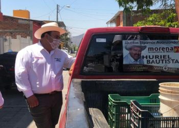 aterrizar programas para el campo y atención a familias prioridad para todo el municipio de Parácuaro; Huriel Bautista Cabrera