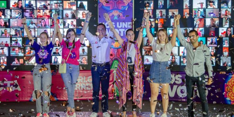 Carlos Herrera encabeza macro mítin virtual con 10 mil michoacanos