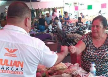 Julián Servando Vargas candidato de MC a la Presidencia Municipal en la recta final con más simpatías